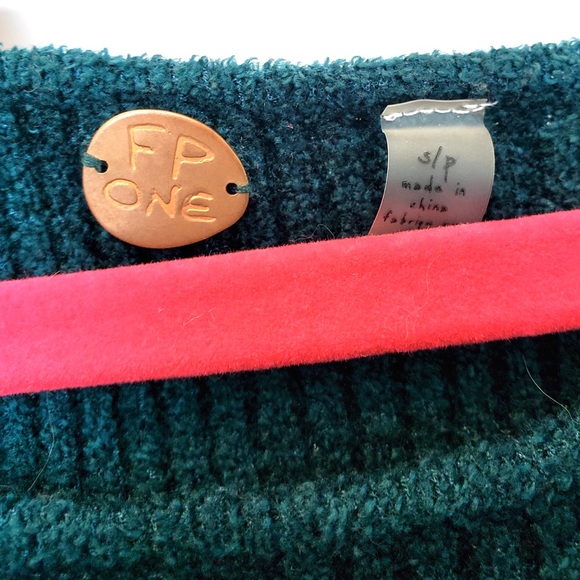 Free People Nikita Ruffle Top Teal Green - Picture 3 of 4